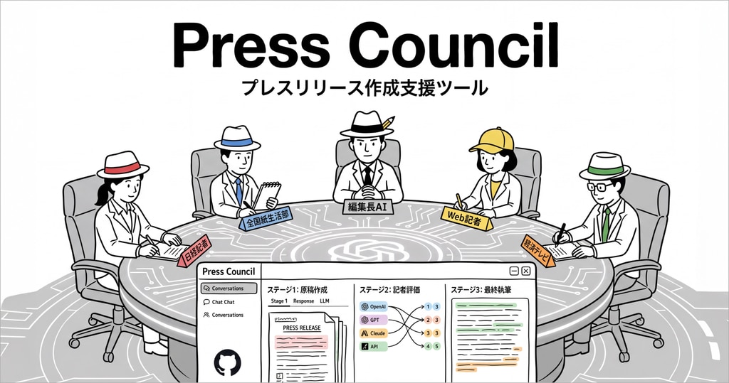 天才エンジニアが作ったLLM Councilを魔改造してプレスリリース作成ツールを作ってみた